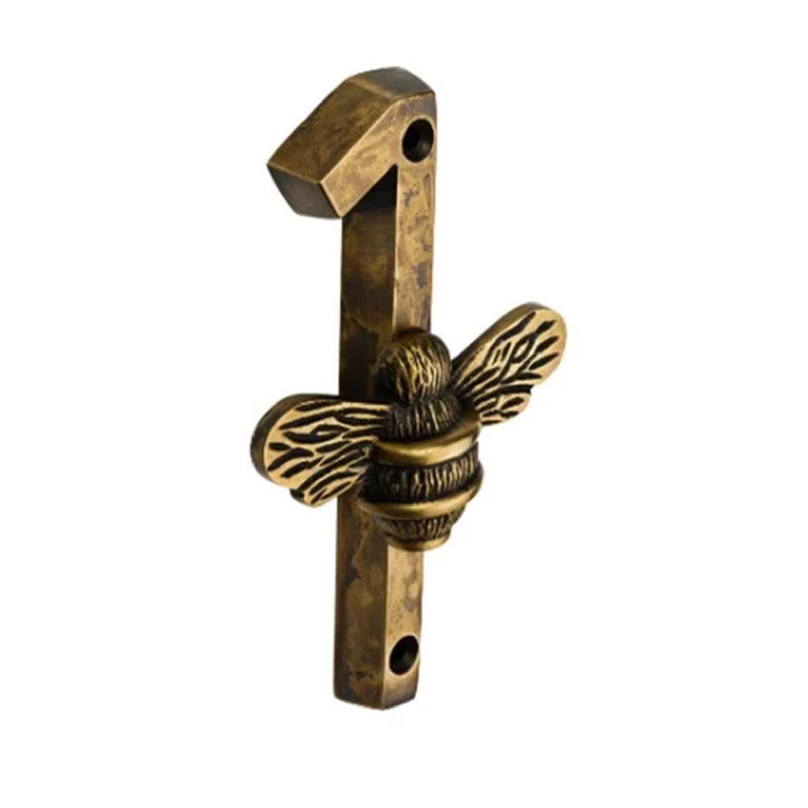 Cute Bronze Bee-Themed Metal House Number Sign 0-9 - Outdoor Address Plaque for Garden, Front Door & Mailbox Decoration