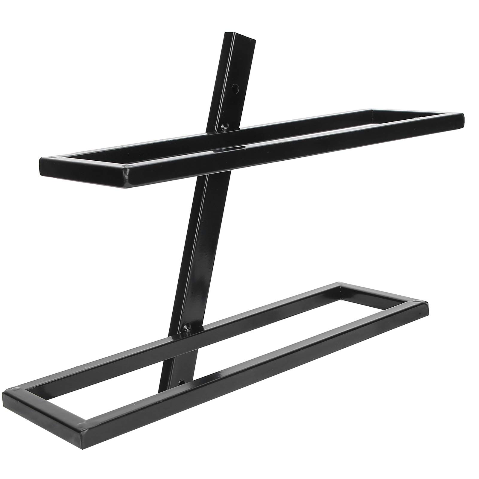 MXZZAND Wall Mounted Wine Rack - Sturdy 2-Bottle Storage Shelf for Kitchen, Dining Room & Wine Cellar | Multi-Functional Black Inclined Bottle Holder - Perfect for Small Spaces & Home Bar Organization