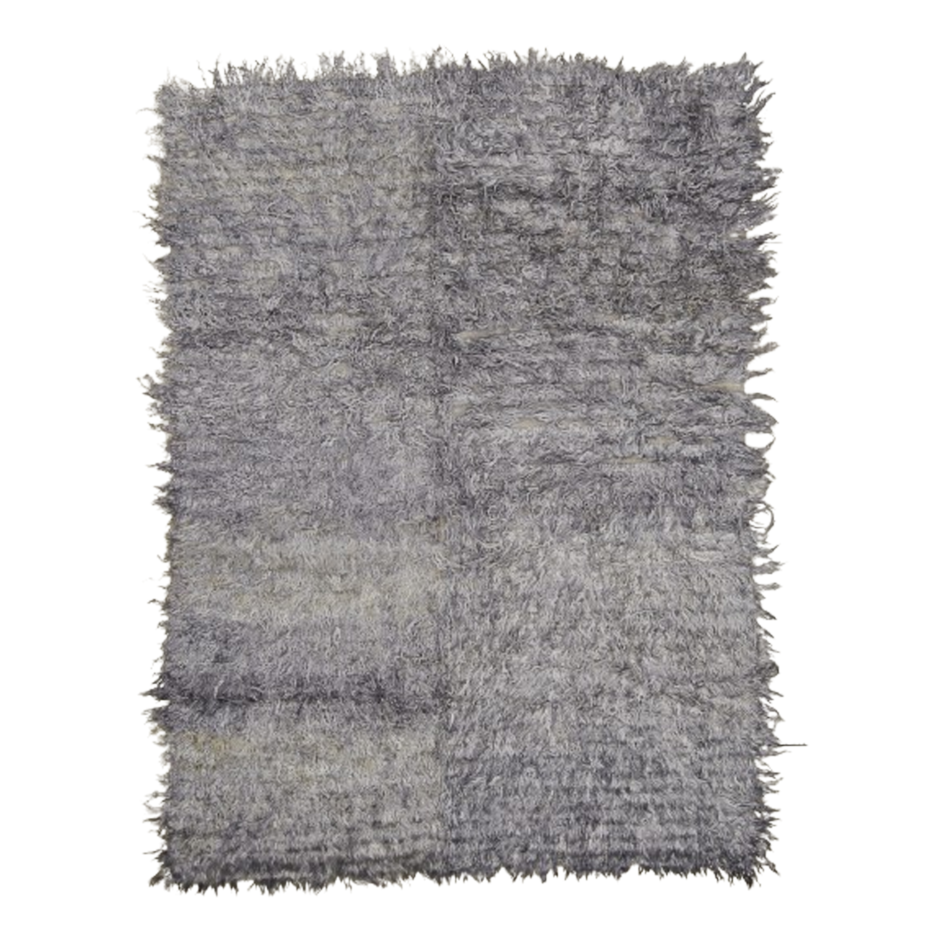 Premium Angora Wool Tulu Silver Shawl - Soft & Warm Winter Wrap for Women - Perfect for Cold Weather, Parties & Special Occasions