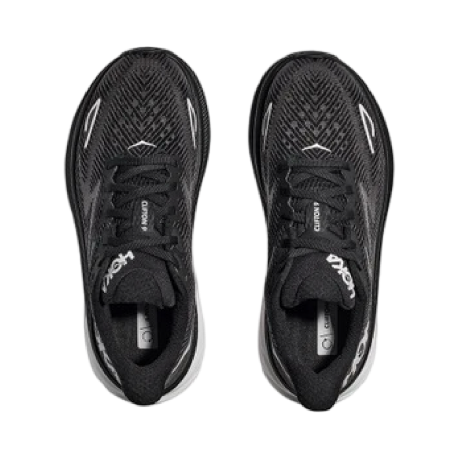 Hoka Clifton 9 Wide Men's Running Shoes - D Width Black & White | Lightweight Cushioned Sneakers for Jogging, Walking & Gym Workouts
