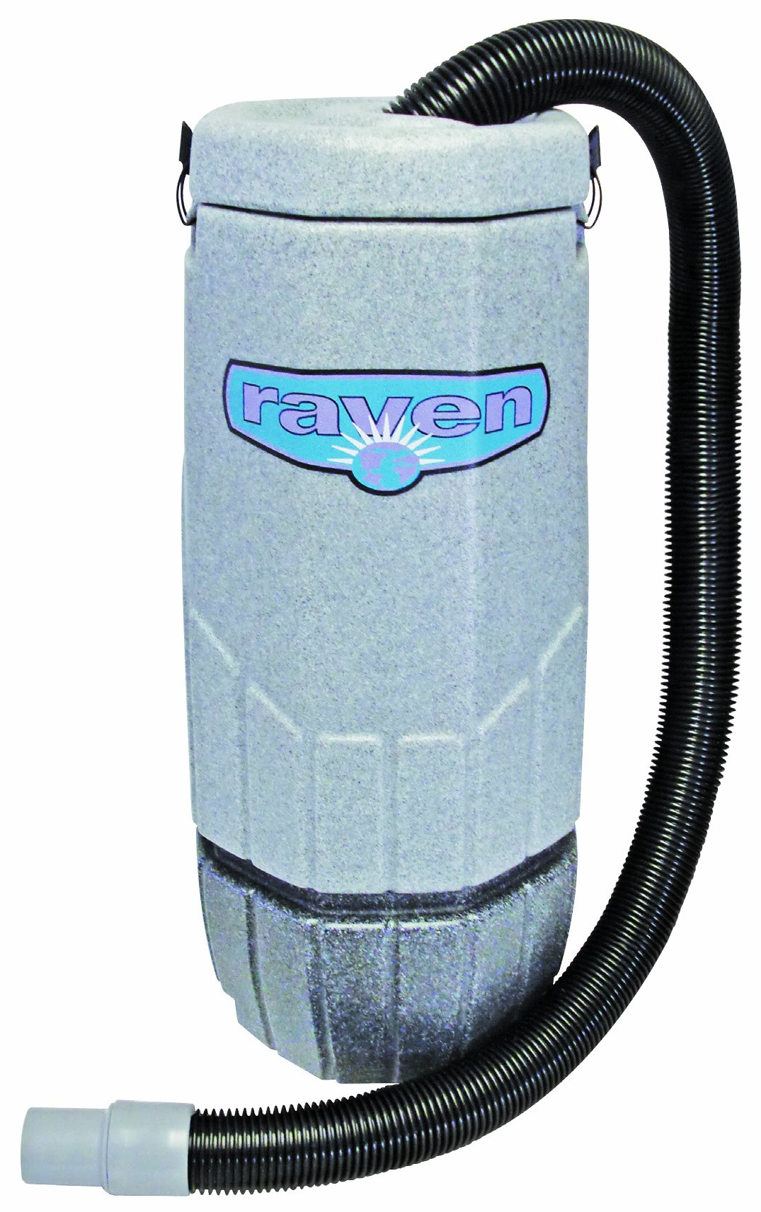 Sandia 20-2000 XP-3 Whisper Raven Commercial Backpack Vacuum Cleaner - 10 Quart Capacity | Lightweight & Powerful for Office Cleaning, Hotel Housekeeping & Commercial Use