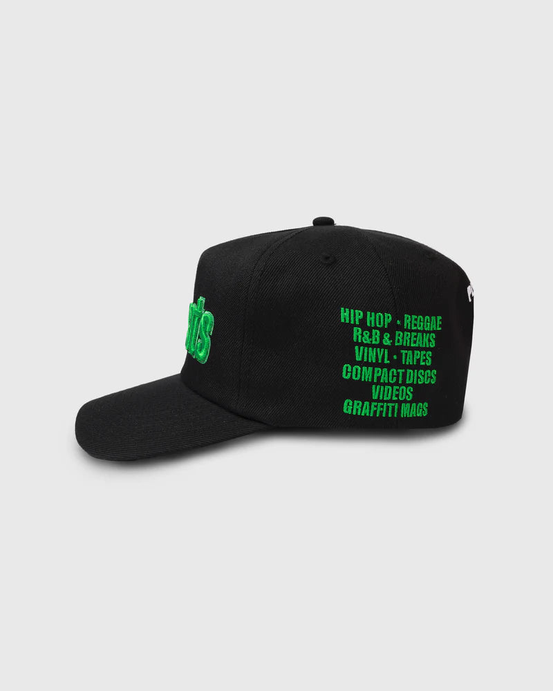 PLEASURES Fat Beats Snapback Hat - Vintage Style Adjustable Baseball Cap for Men & Women - Perfect for Streetwear, Hip Hop Fashion & Music Lovers