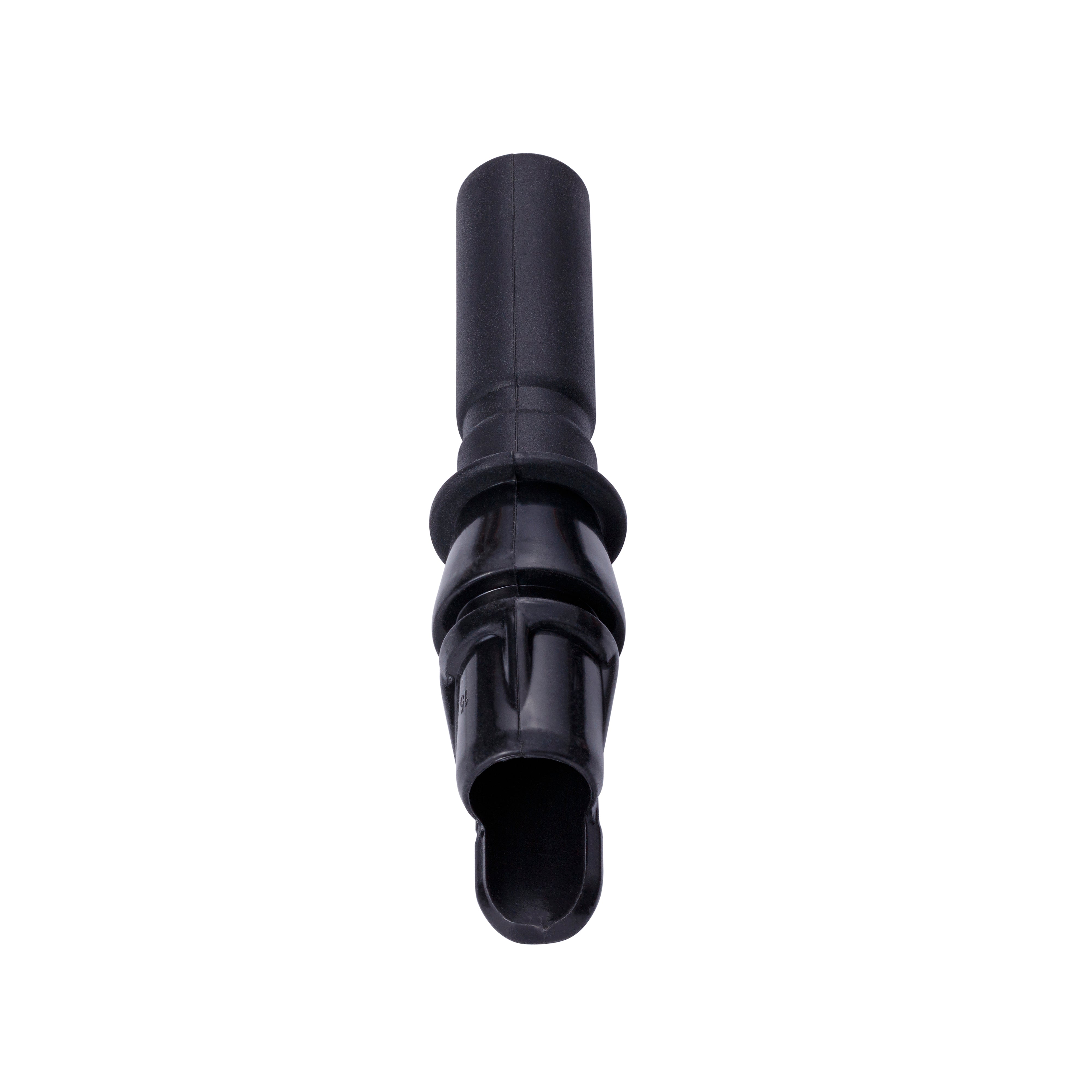 TKWide Silicone Twist Cap Straw - Reusable, BPA-Free, Flexible Drinking Straw for Smoothies, Cocktails, and Travel - Black (Pack of 1) - Perfect for Home, Office, Gym & Outdoor Activities