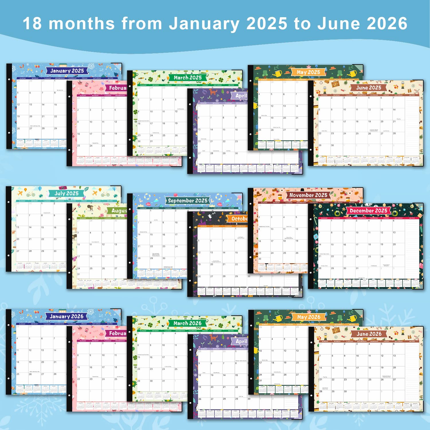 KOPEESY 2025-2026 Large Desk Calendar - 22
