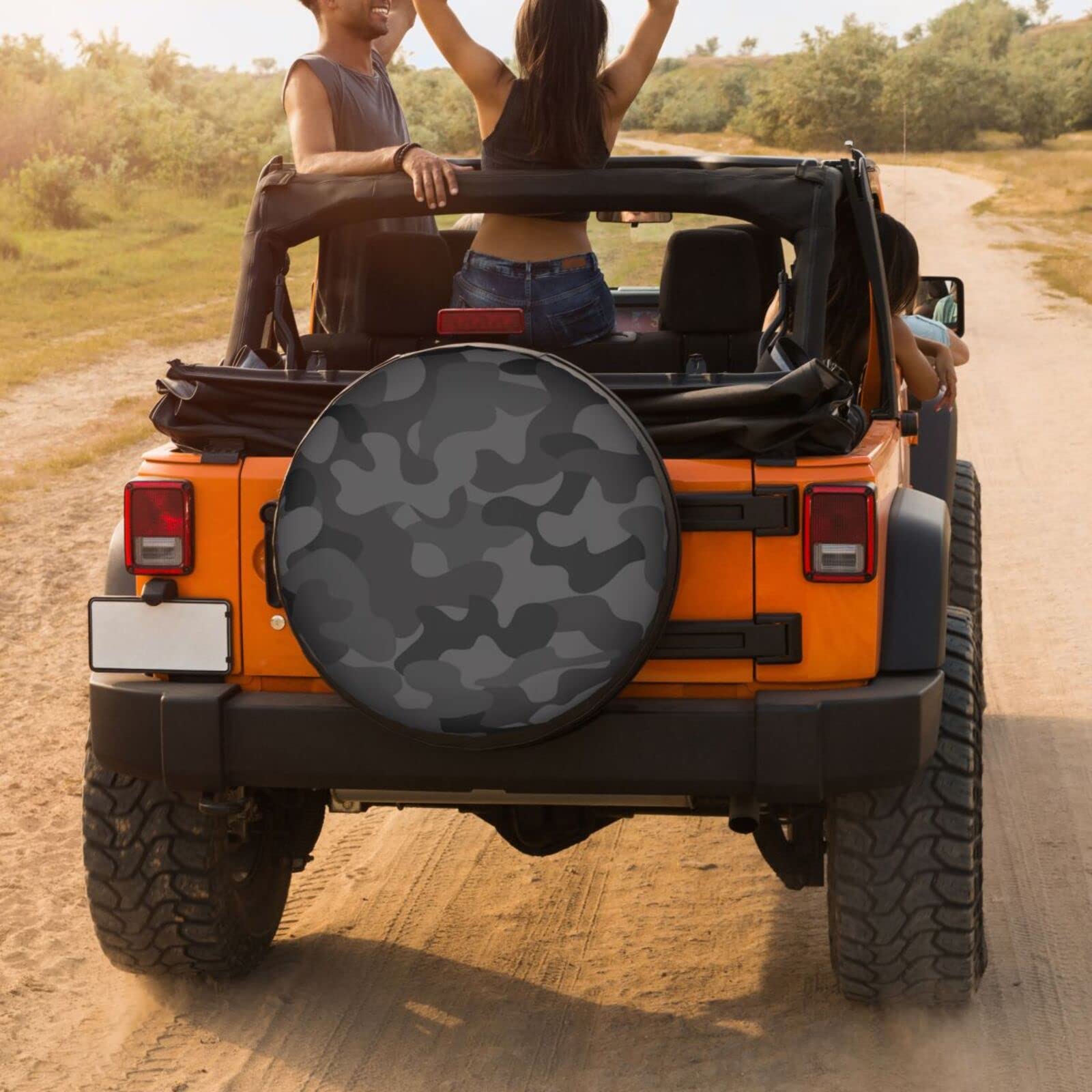 Camo Pink Camouflage Spare Tire Cover - 17 Inch Dust-Proof Wheel Protector for Trailer, RV, SUV & More | Perfect for Off-Road Adventures & Outdoor Travel Protection