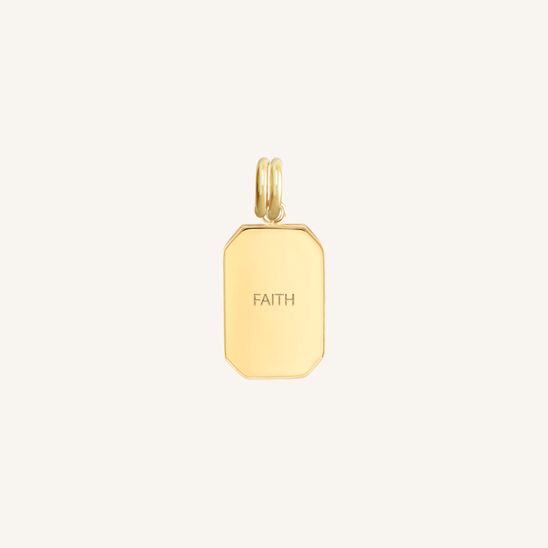 Etch Faith Charm - Inspirational Religious Jewelry for Women - Perfect for Daily Wear, Gifts & Special Occasions