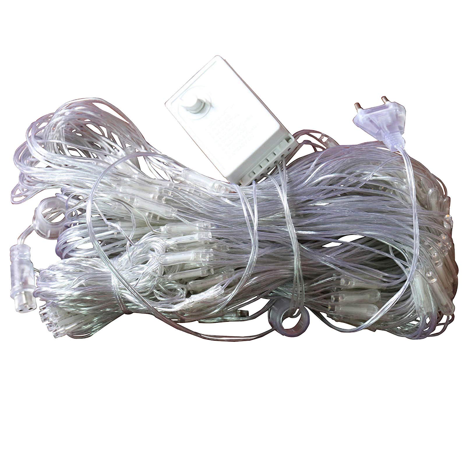 HYUIYYEAA 1.5m x 1.5m Decorative LED Net Lights - Blue Fairy String Lights for Garden, Wedding, Home Decor, Bedroom Blackout Curtains | Perfect for Outdoor Patio, Christmas Tree, Party & Indoor Ambiance Lighting