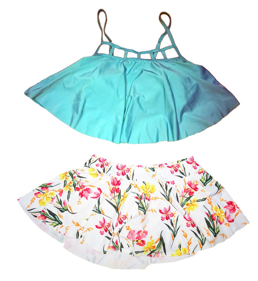 Eternatastic Women's Two Piece Bikini Set with Swim Skirt - High Waisted Bathing Suit for Women - Perfect for Beach Vacation, Pool Party & Summer Swimwear