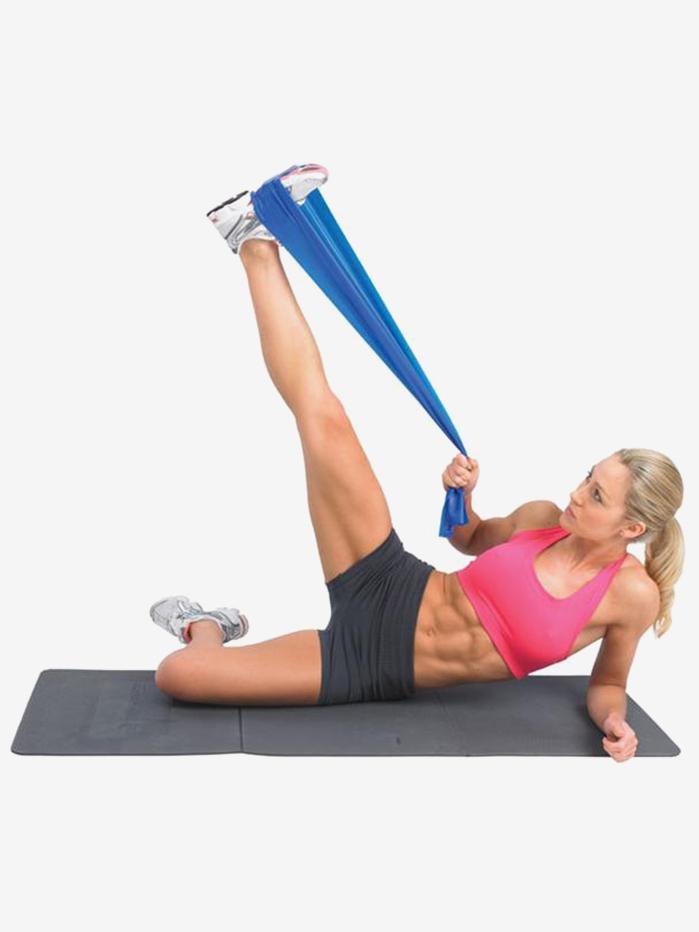 Yoga Mad 15m Roll Resistance Band - Medium Strength Exercise Band for Stretching, Strength Training & Physical Therapy | Perfect for Home Workouts, Yoga & Fitness