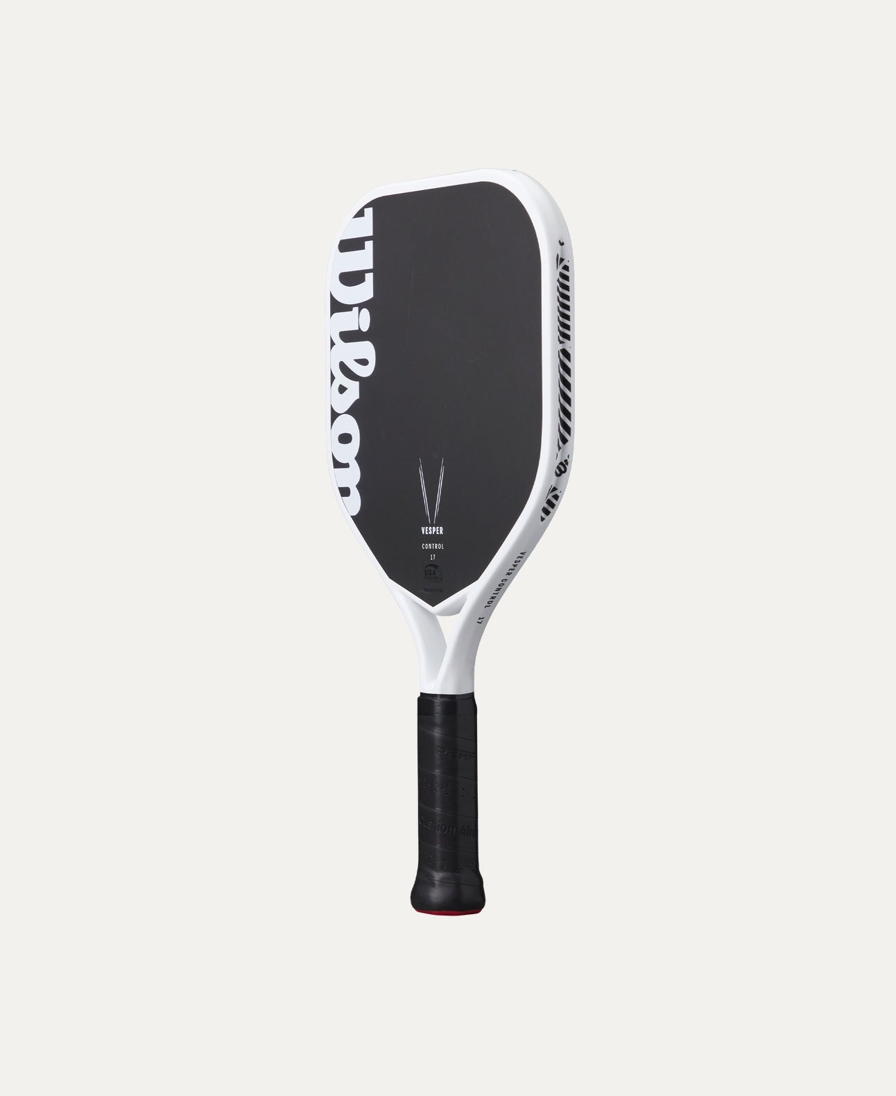 Wilson Vesper Control 17 Pickleball Paddle - Premium Carbon Fiber Paddle with Cushion Grip for Enhanced Control & Spin | Perfect for Indoor & Outdoor Pickleball Games, Tournaments & Practice Sessions