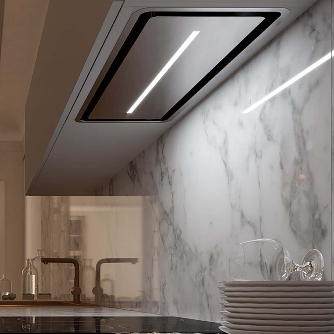 Faber Inca In Light Stainless Steel Range Hood Insert - Multiple Size Options (INLTSSV) - Perfect for Modern Kitchens & Professional Cooking Spaces