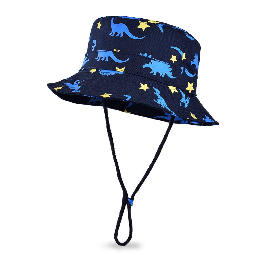 Baby Sun Hat with UV Protection - Adjustable Chin Strap Bucket Hat for Toddler & Kids - Perfect for Beach, Swimming, Outdoor Play & Summer Activities
