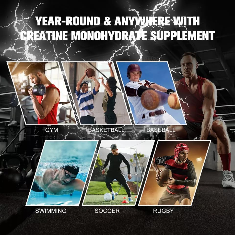 Best Creatine Gummies for Muscle Growth - 60 Count (2000mg Per Serving) - 1 Month Supply - Delicious Workout Supplement for Athletes & Fitness Enthusiasts