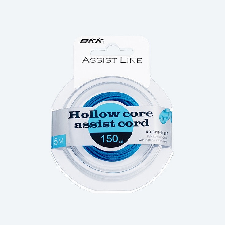BKK Hollow Core Assist Cord - Premium Fishing Line for Fly Tying & Leader Construction - Ideal for Freshwater & Saltwater Anglers