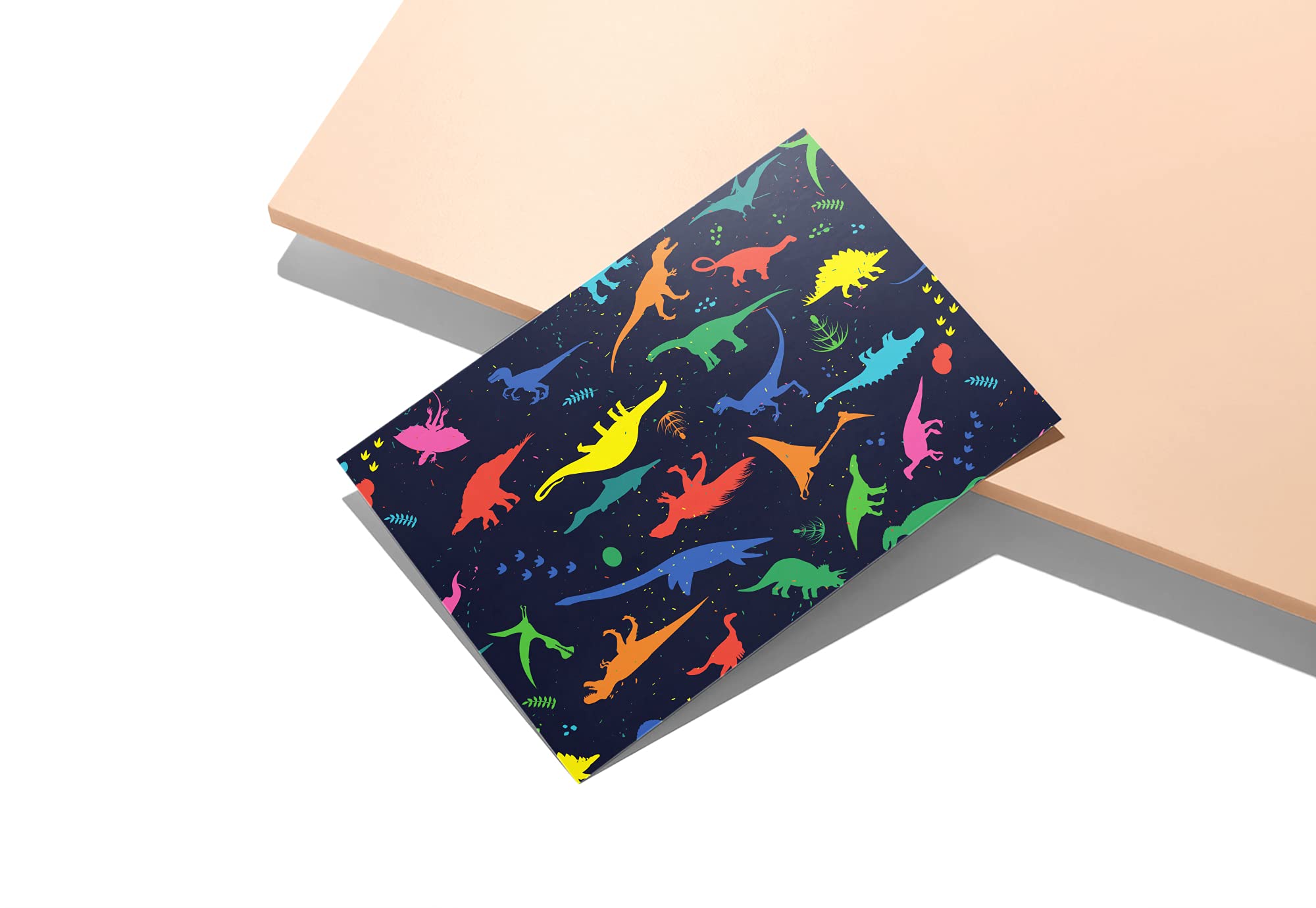 Dinosaur Greeting Cards Set of 12 - Blank Note Cards with Envelopes for Thank You Notes & All Occasions - 5.5