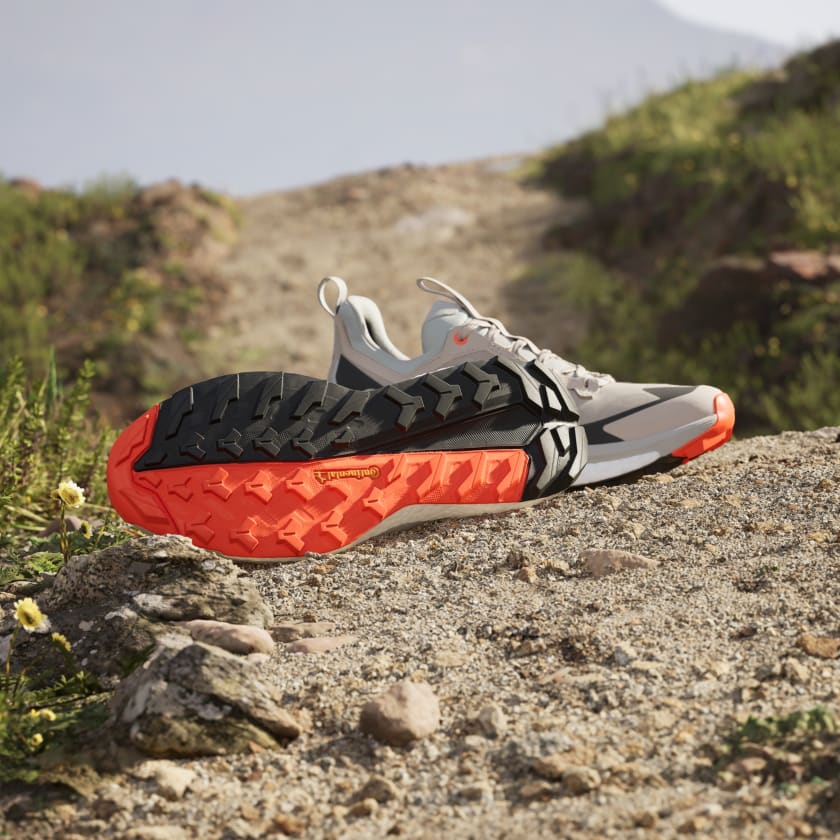 Adidas Women's Terrex Free Hiker 2.0 Low Gore-Tex Waterproof Hiking Shoes - Wonder Beige/Grey - Lightweight Trail Running & Outdoor Adventure Footwear