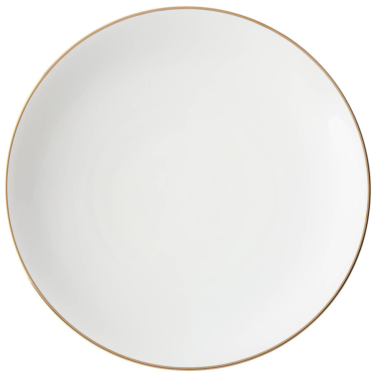 Trianna White Porcelain Dinner Plates Set of 6 - Elegant 10.5 Inch Round Ceramic Plates for Formal Dining, Restaurant & Home Decor - Dishwasher & Microwave Safe