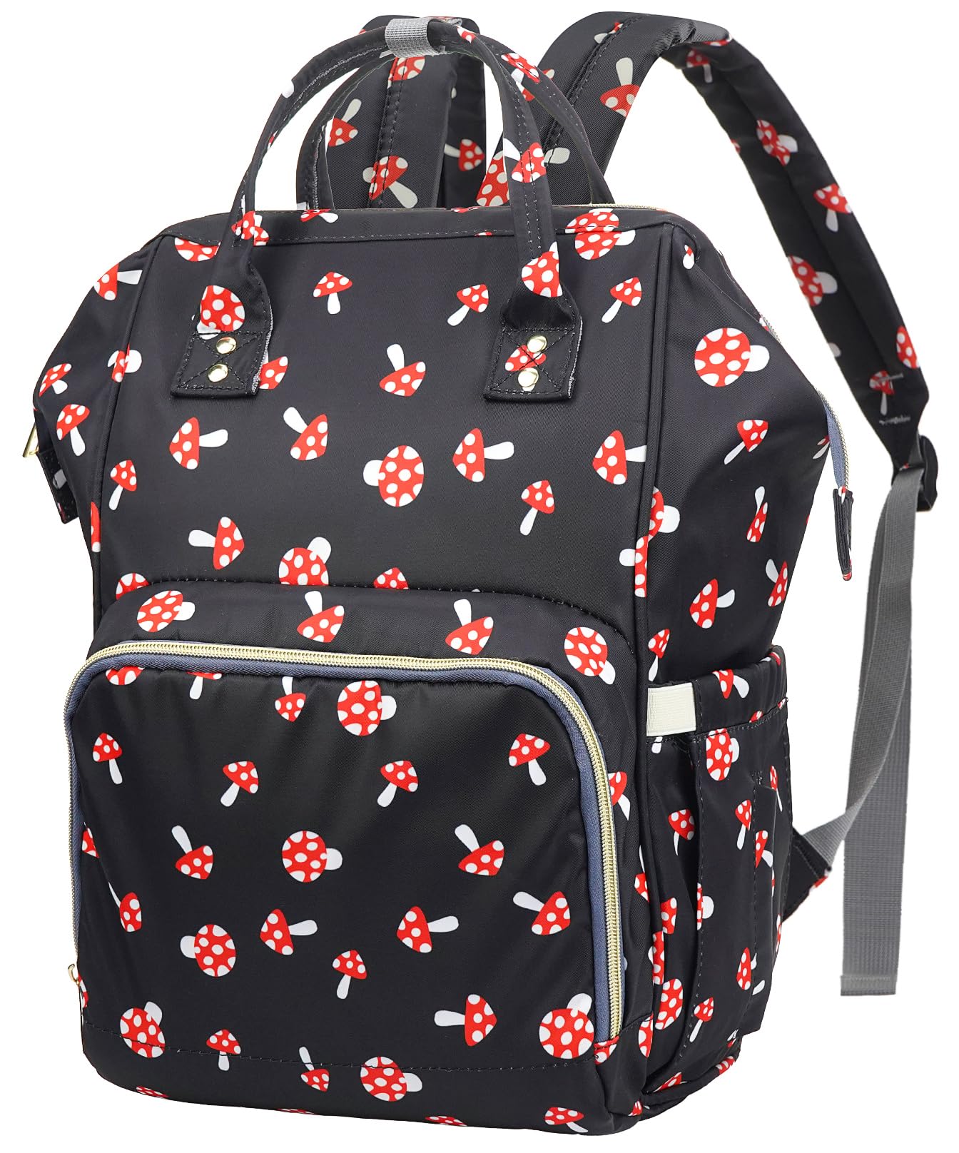 LIMHOO Waterproof Diaper Bag Backpack - Large Baby Care Organizer with Insulated Bottle Pockets | Perfect for Travel, Daycare & On-the-Go Parents (Black)