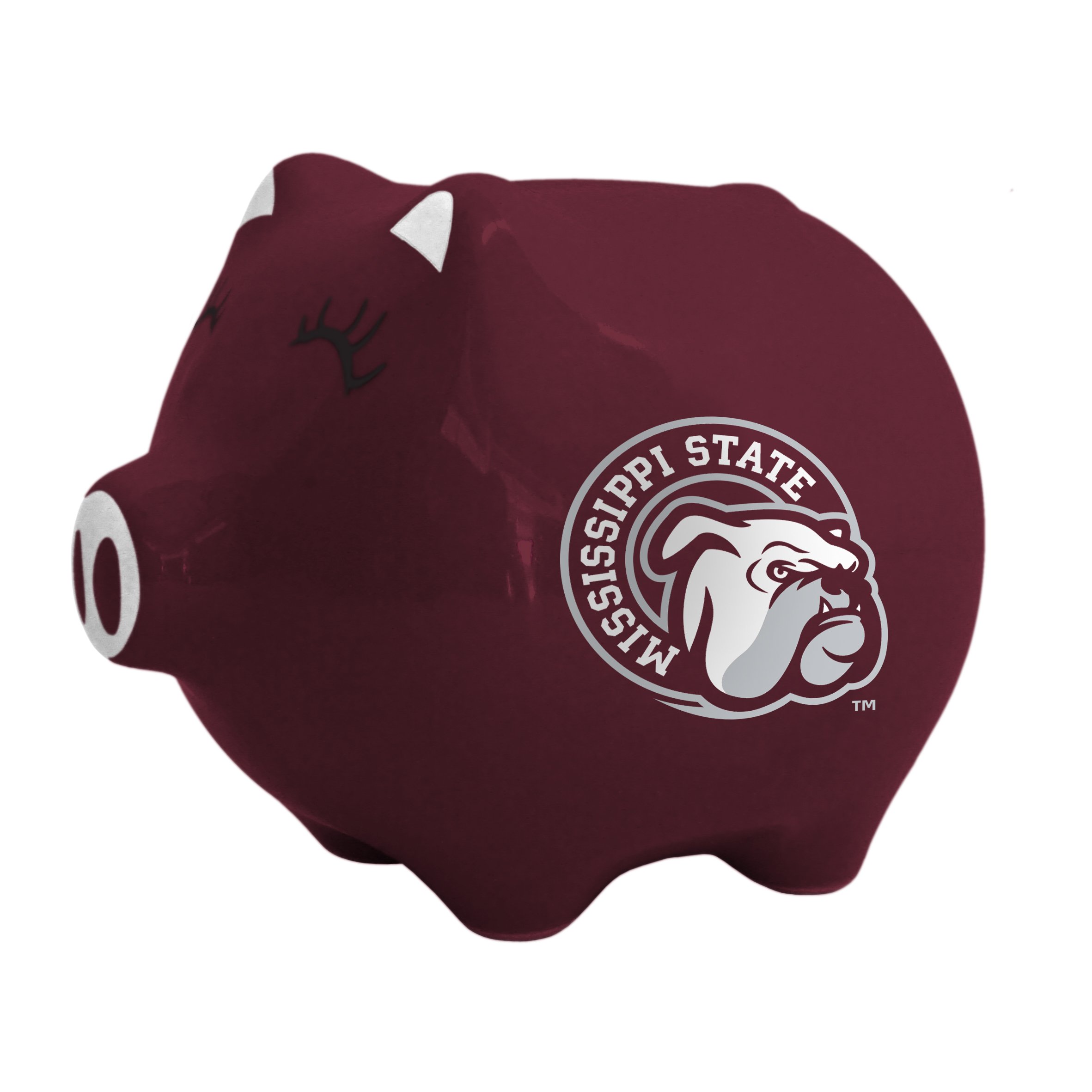 NCAA Ceramic Piggy Bank for Saving Money - College Sports Themed Collectible Gift for Students & Fans - Perfect for Dorm Room, Office Desk, or Kids' Savings