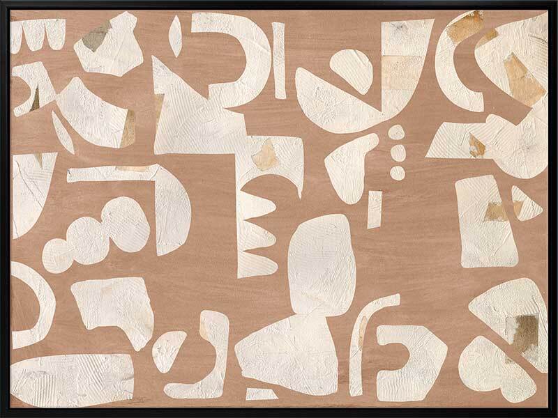 Asymmetrical Neutral II Canvas Wall Art Print - Modern Abstract Home Decor for Living Room, Bedroom & Office
