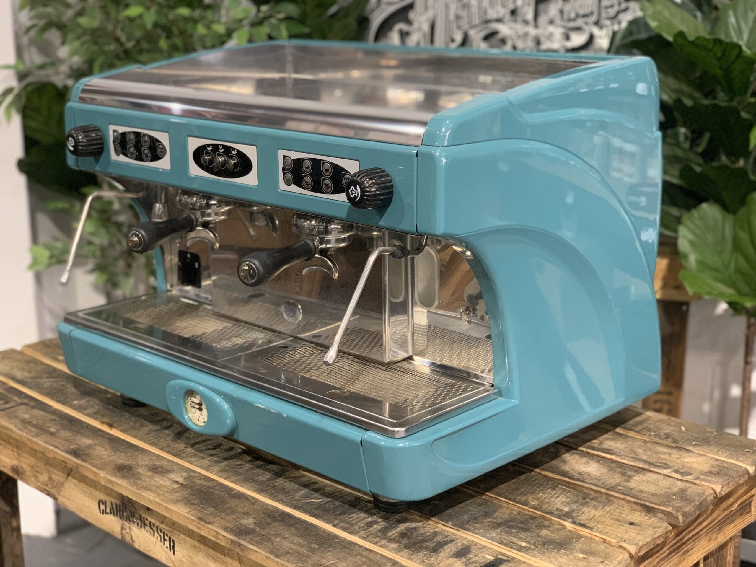 Astoria Calypso 2 Group Commercial Espresso Machine - Premium Aqua Blue Coffee Maker for Cafes & Restaurants | Perfect for High-Volume Brewing & Professional Baristas