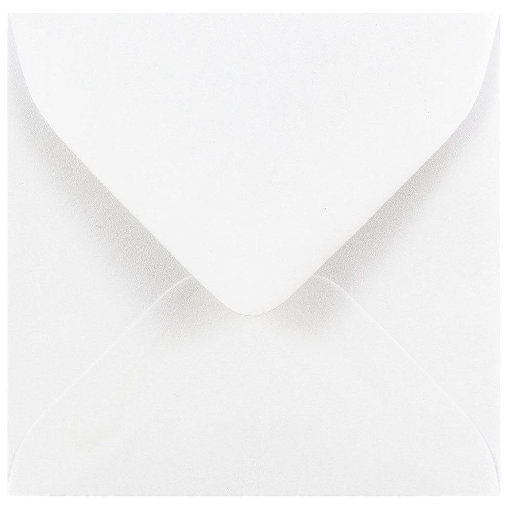 JAM PAPER 3 1/8 x 3 1/8 Inch Square White Invitation Envelopes - Bulk Pack of 1000 - Perfect for Wedding Invitations, Greeting Cards, Business Correspondence & Party Invitations