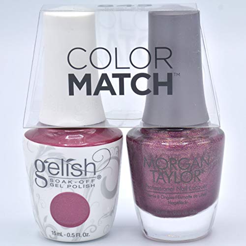 Gelish Gel Polish & Morgan Taylor Nail Polish Duo 1110845 Samurai - Professional Long-Lasting Nail Lacquer Set for Salon & Home Manicures