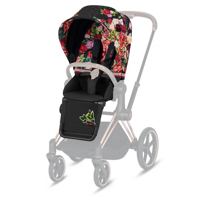Cybex Priam Stroller Seat Pack in Spring Blossom - Waterproof Storage Bag for Baby Essentials | Perfect for Travel, Shopping & Daily Walks
