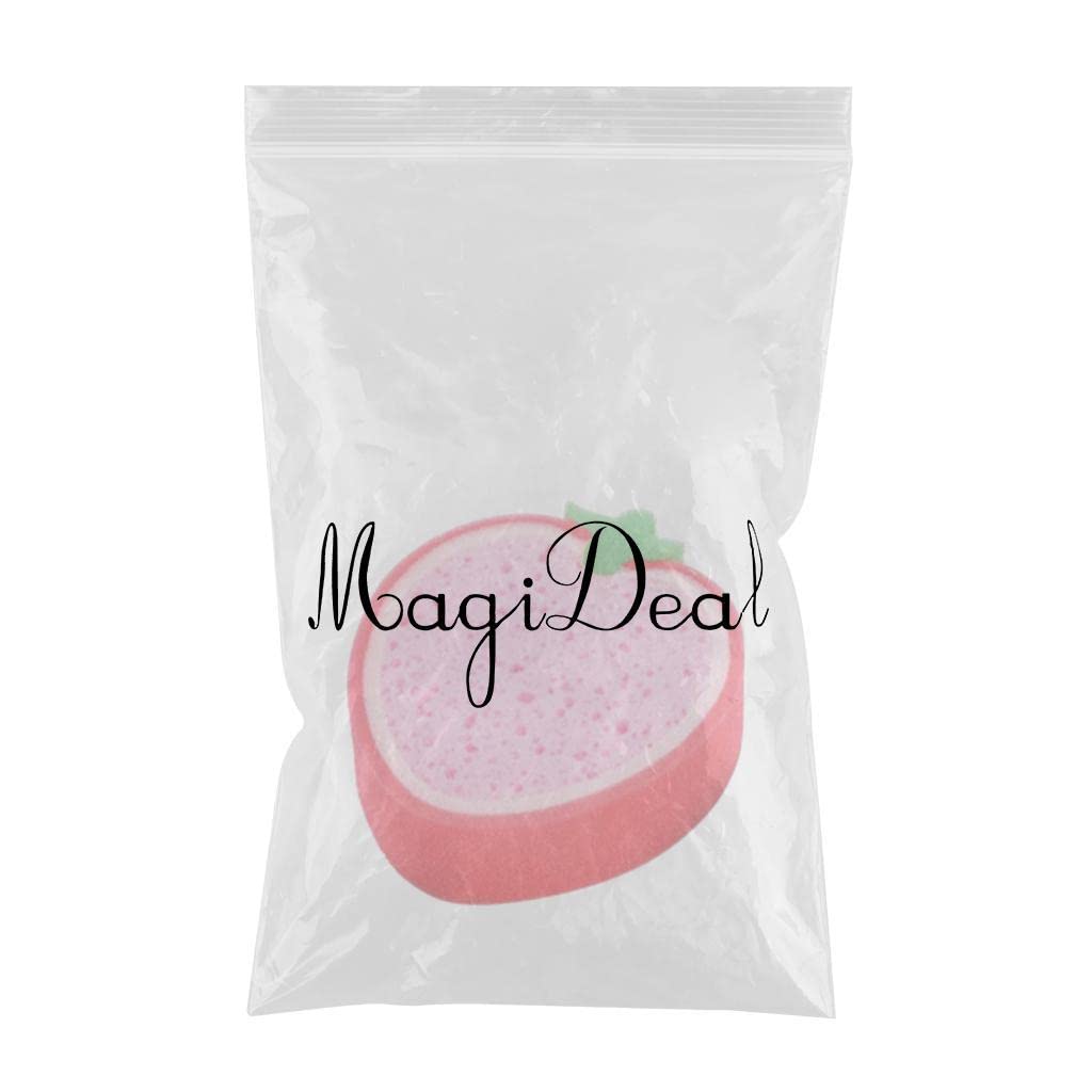 Strawberry-Shaped Cartoon Fruit Sponge for Kids Bath & Dishwashing - Soft, Safe & Fun Cleaning Sponge for Children's Bath Time & Kitchen Use