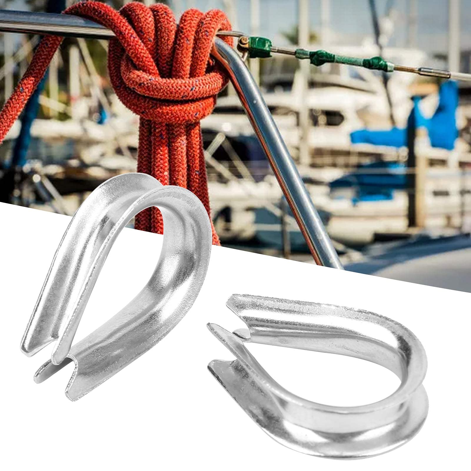 Stainless Steel U Type Clamps - Heavy Duty Wire Rope Clips for Electrical & Industrial Use - Home & Outdoor Applications