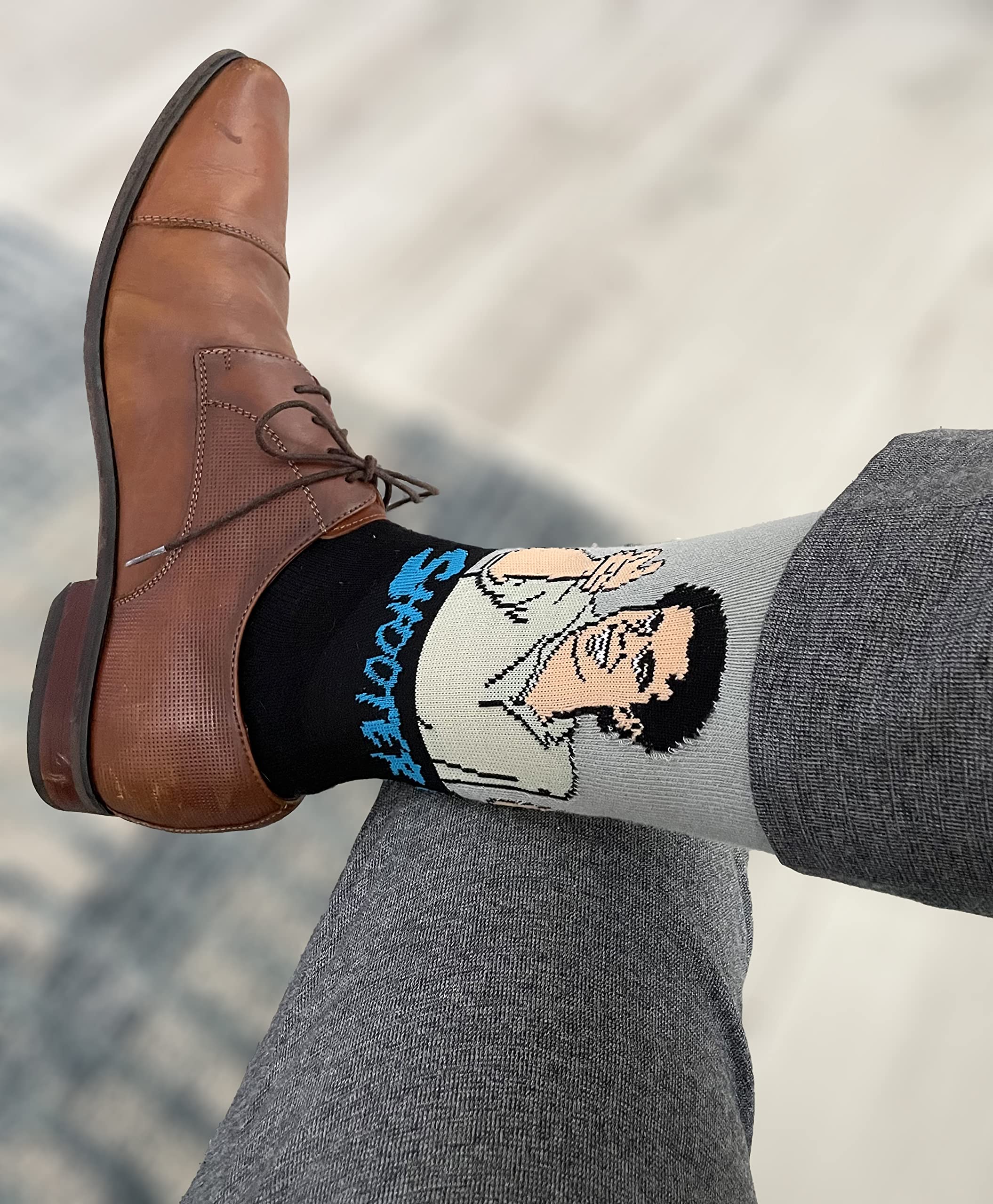 Balanced Co. Funny Golf Dress Socks - Crazy Casual Cotton Crew Socks for Men | Comfortable & Breathable Athletic Socks for Golfing, Office & Everyday Wear