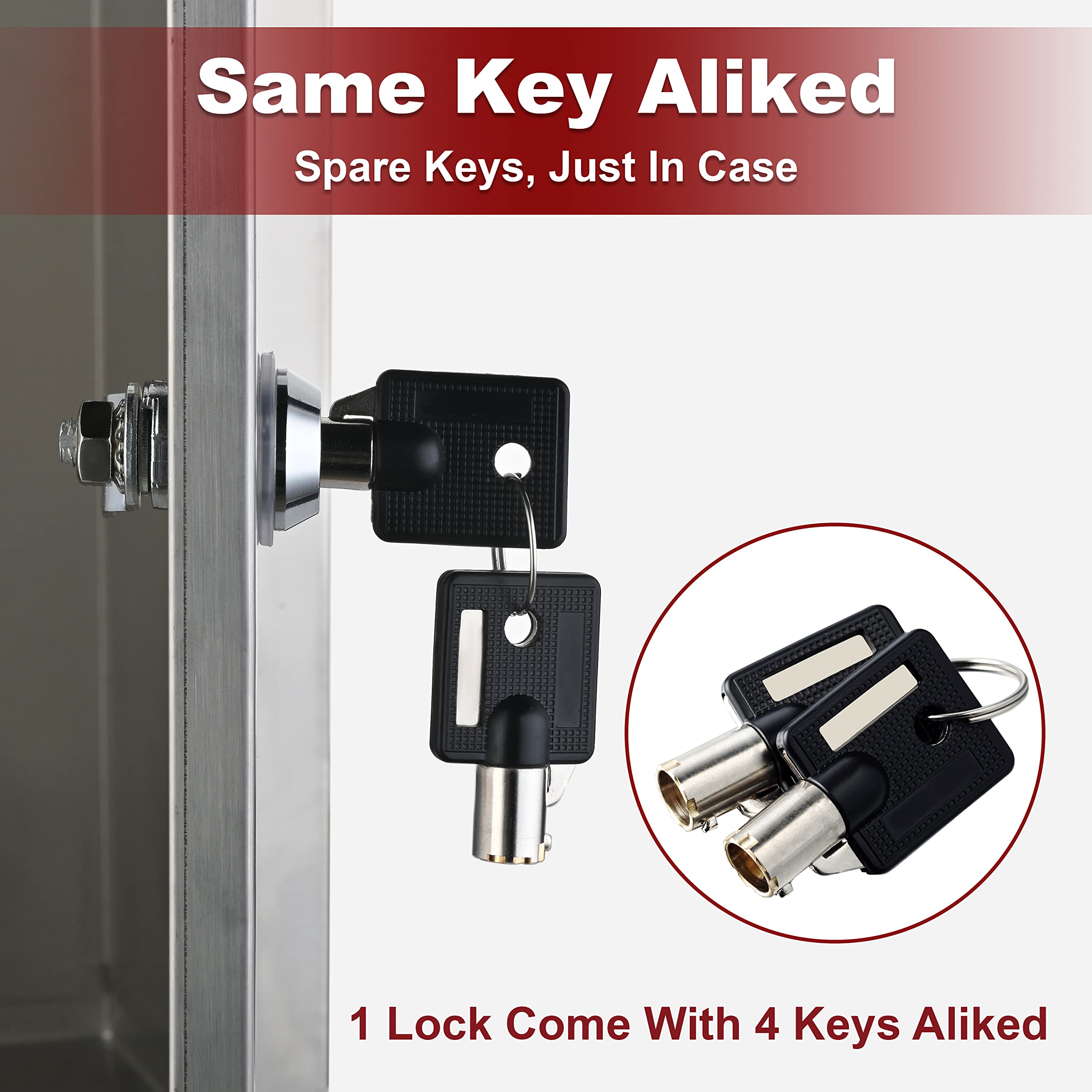 2023 RV Storage Door Locks - 1-1/8
