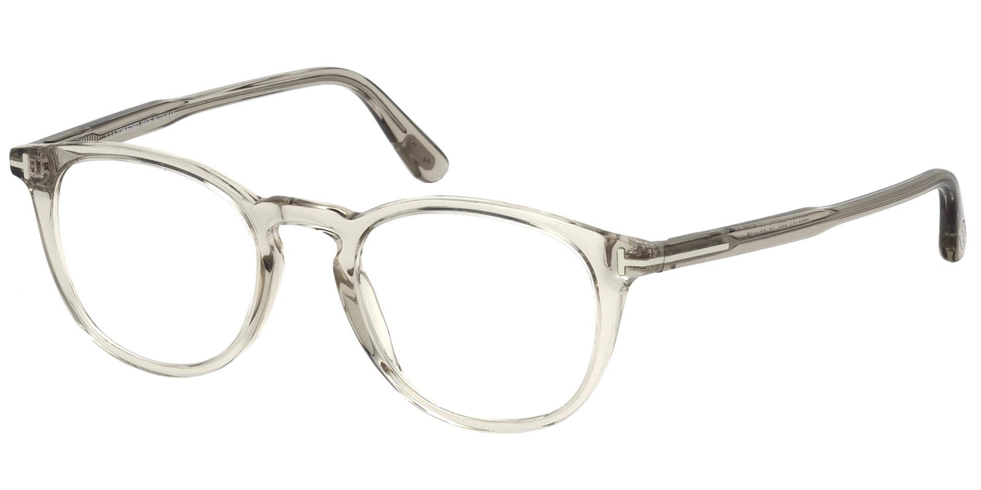Tom Ford TF5401 020 Oval Eyeglasses - Transparent Gray Frame (51mm) | Premium Designer Glasses for Men & Women | Perfect for Work, Reading & Fashion Accessories