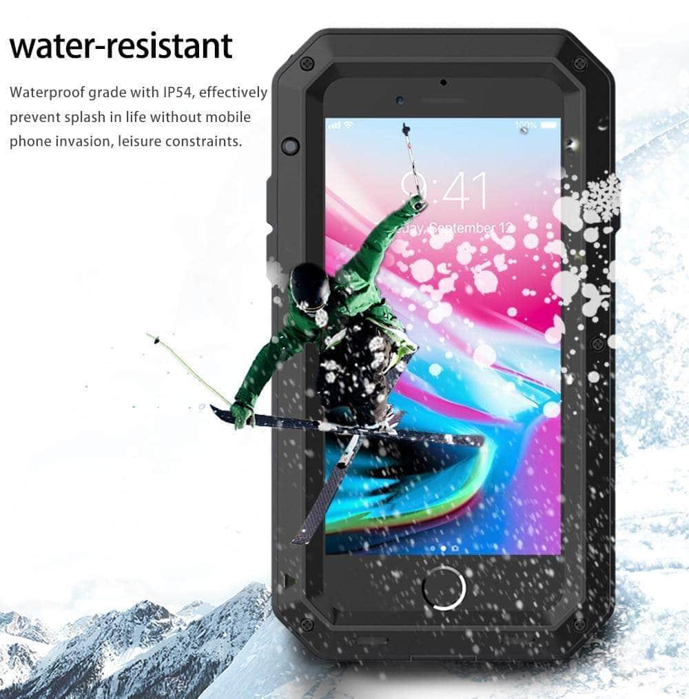 Premium Metal & Soft Silicone iPhone 13 Pro Max Case - Shockproof Full Body Protective Cover with Raised Bezels for Screen & Camera Protection - Perfect for Outdoor Activities, Travel & Daily Use