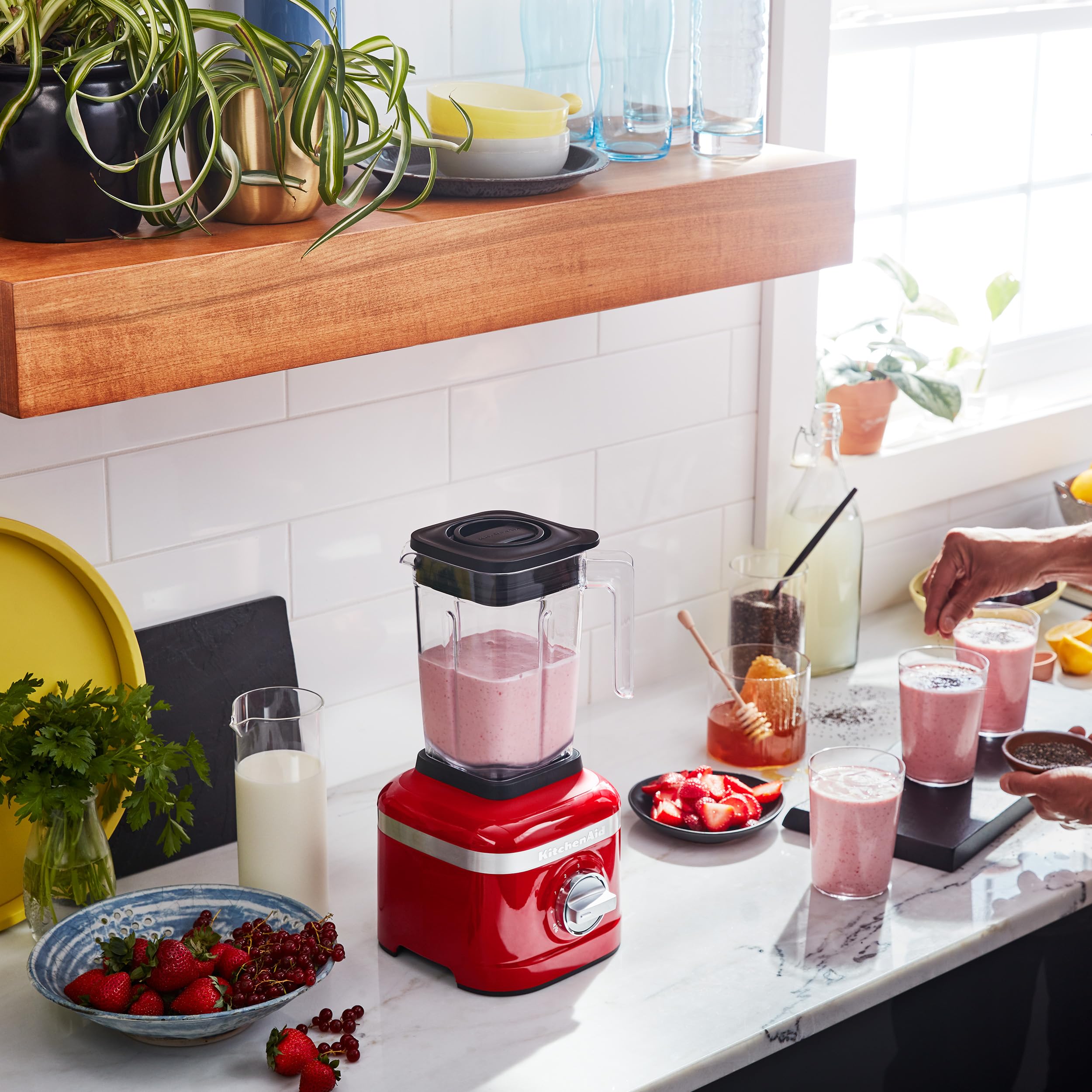 KitchenAid K150 3-Speed Ice Crushing Blender with 2 Personal Blender Jars - KSB1332PA | Powerful Countertop Blender for Smoothies, Shakes & Frozen Drinks | Perfect for Home Kitchen & Small Restaurants