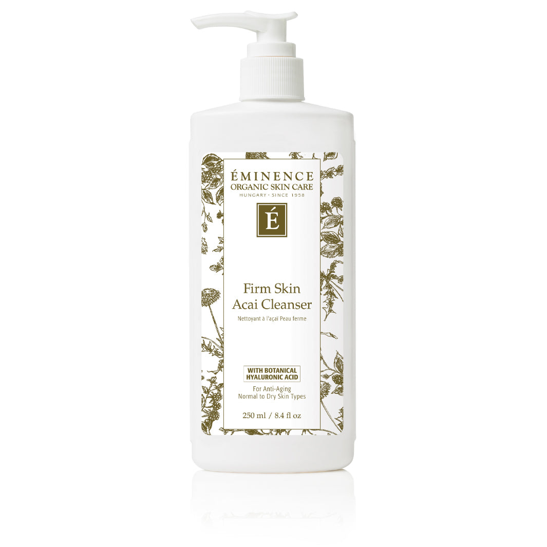 Eminence Organics Firm Skin Acai Cleanser - Organic Face Wash for Anti-Aging & Skin Tightening - Perfect for Daily Skincare Routine & Sensitive Skin Care