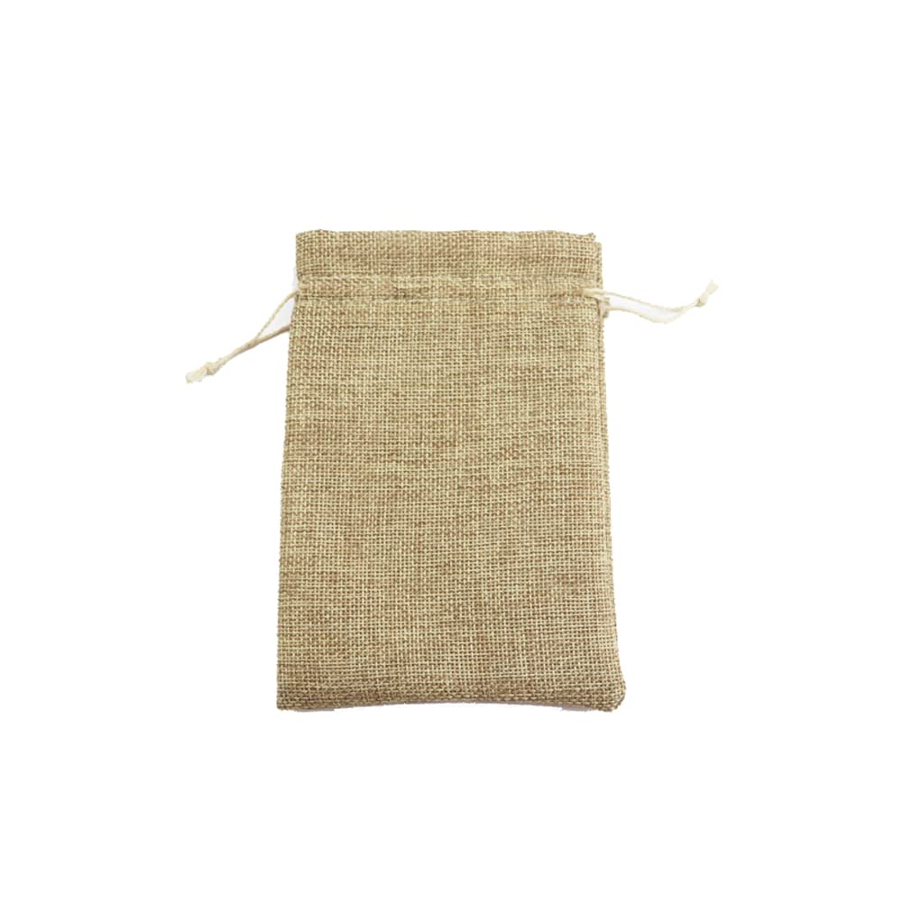 10 Pack 4.7x6.3 Inch Natural Burlap Drawstring Bags - Premium Linen Jewelry Pouches for Jewelry, Candy & Small Gifts - Perfect for Christmas, Weddings, Birthdays & Party Favors (Reusable Eco-Friendly Gift Bags)