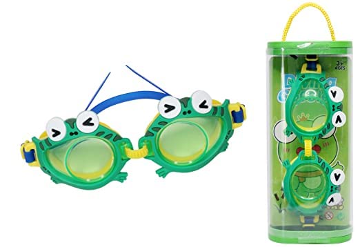 Kids Swimming Goggles with Cartoon Characters - Anti-Fog UV Protection Swim Goggles for Children - Perfect for Pool, Beach & Swimming Lessons