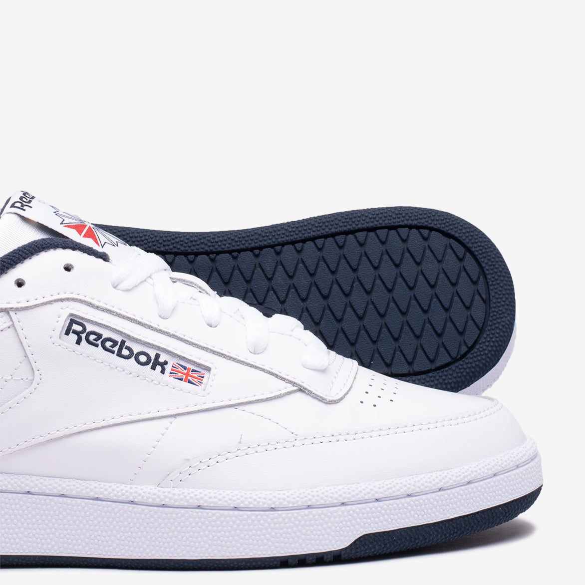 Reebok Club C 85 Vintage Sneakers - White & Navy Blue Classic Tennis Shoes for Men & Women | Casual Wear, Gym, Workout & Street Style