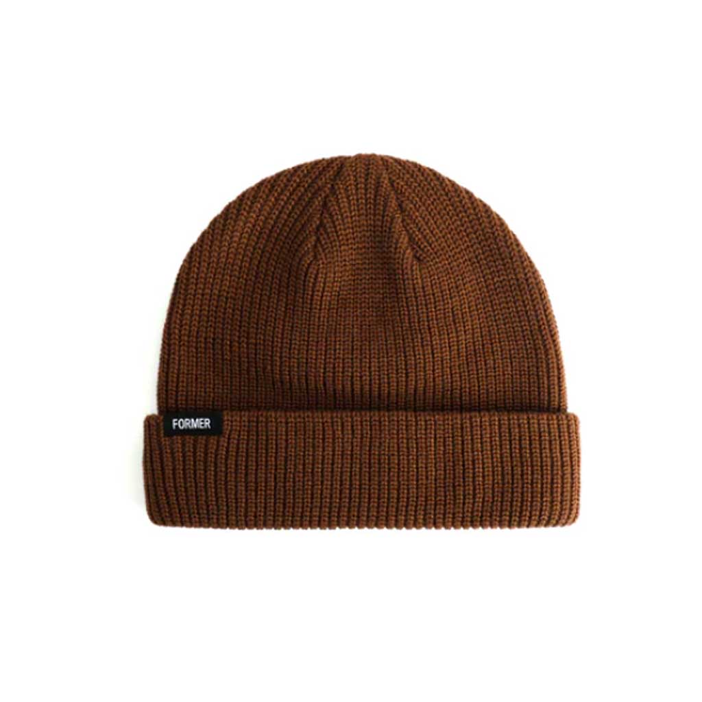 Former Legacy Beanie - Soft Copper Knit Hat for Men & Women | Winter Warm Fleece Lined Beanie for Outdoor Activities, Skiing, Hiking & Casual Wear