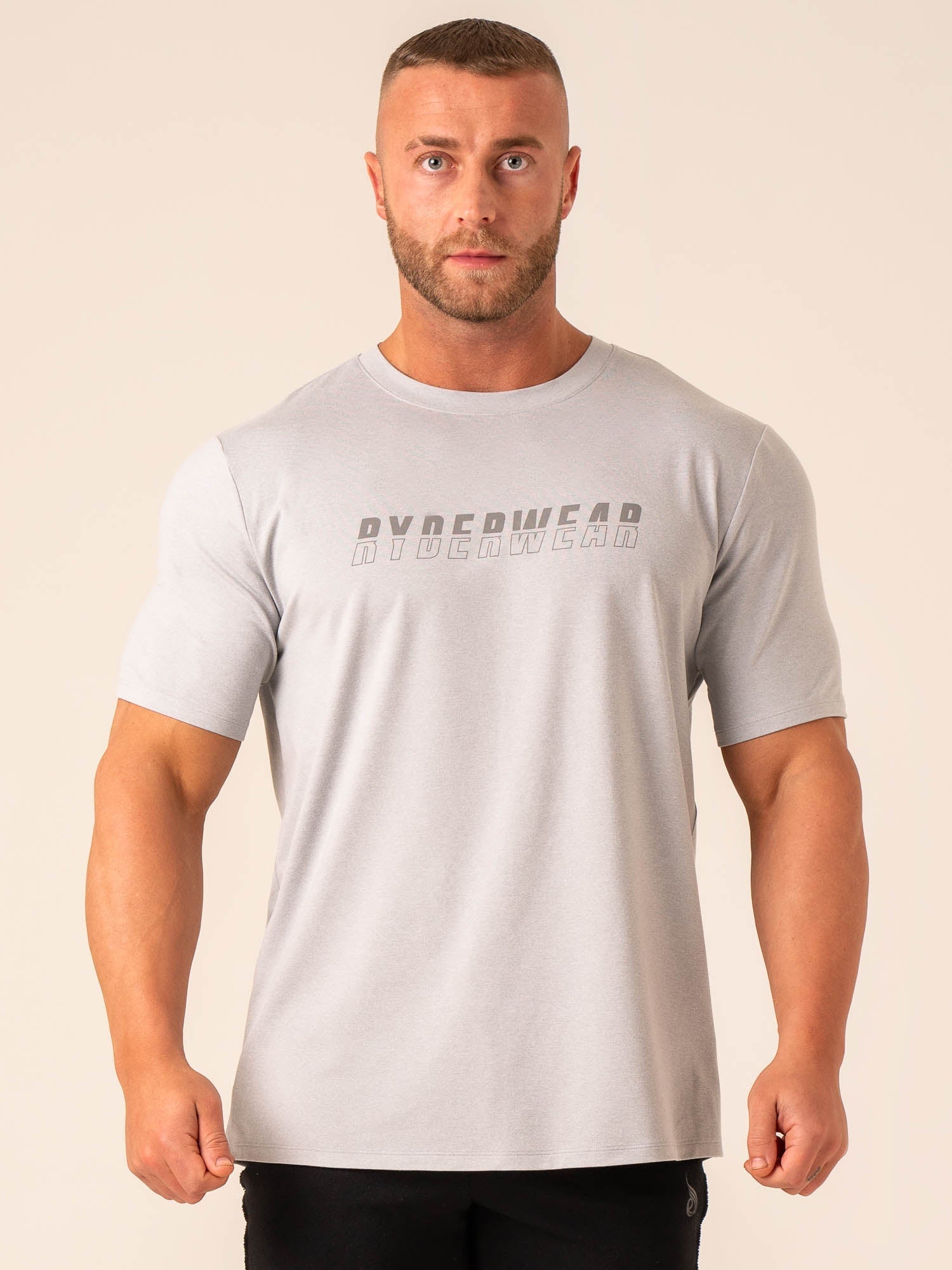 Premium Soft Tech T-Shirt for Men & Women - Comfortable Grey Marl Cotton Blend Tee - Perfect for Casual Wear, Gym, and Everyday Outfits