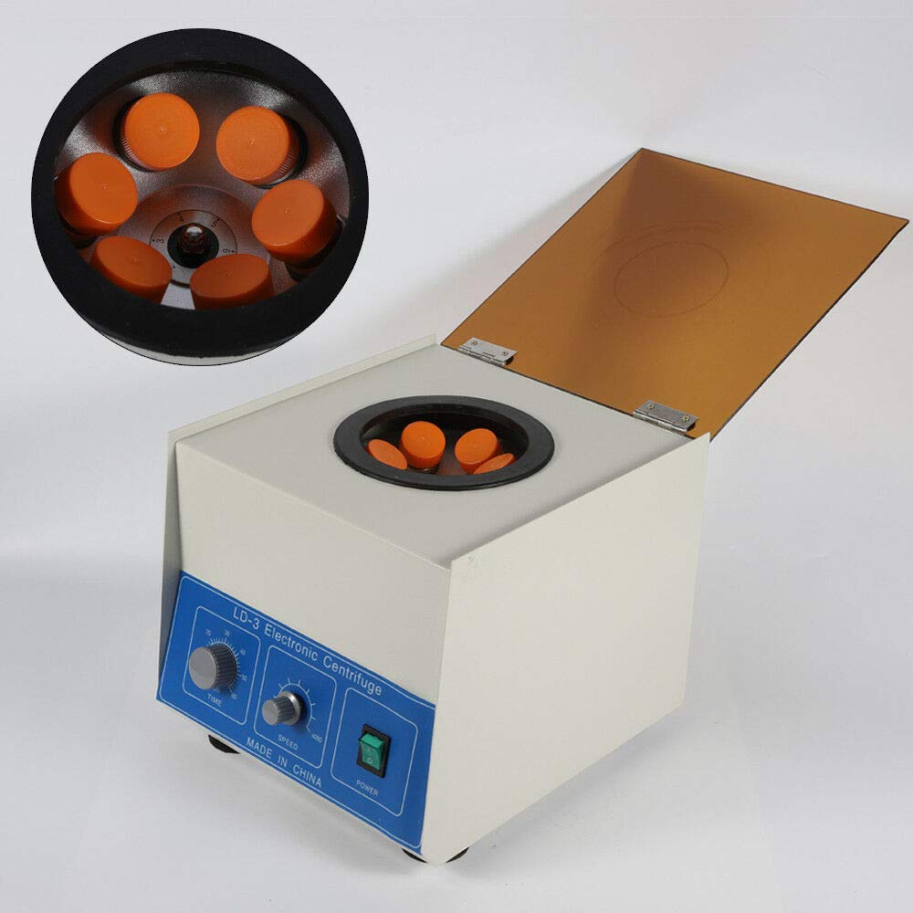 LD-3 Electric Benchtop Centrifuge Machine - 6 x 50ml Large Capacity, 4000 RPM - Fast US Shipping - Ideal for Lab, Medical, and Research Applications