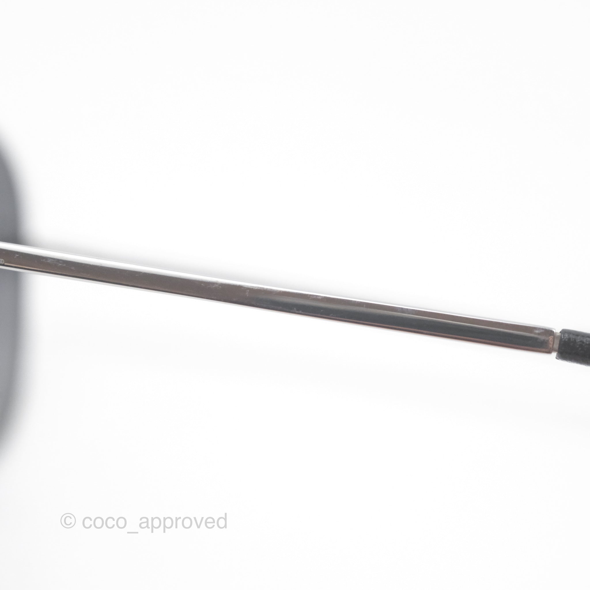 Chanel 4189 Titanium & Calfskin Pilot Sunglasses with Grey Lenses - Luxury Aviator Shades for Men & Women | Perfect for Driving, Travel & Fashion Accessories