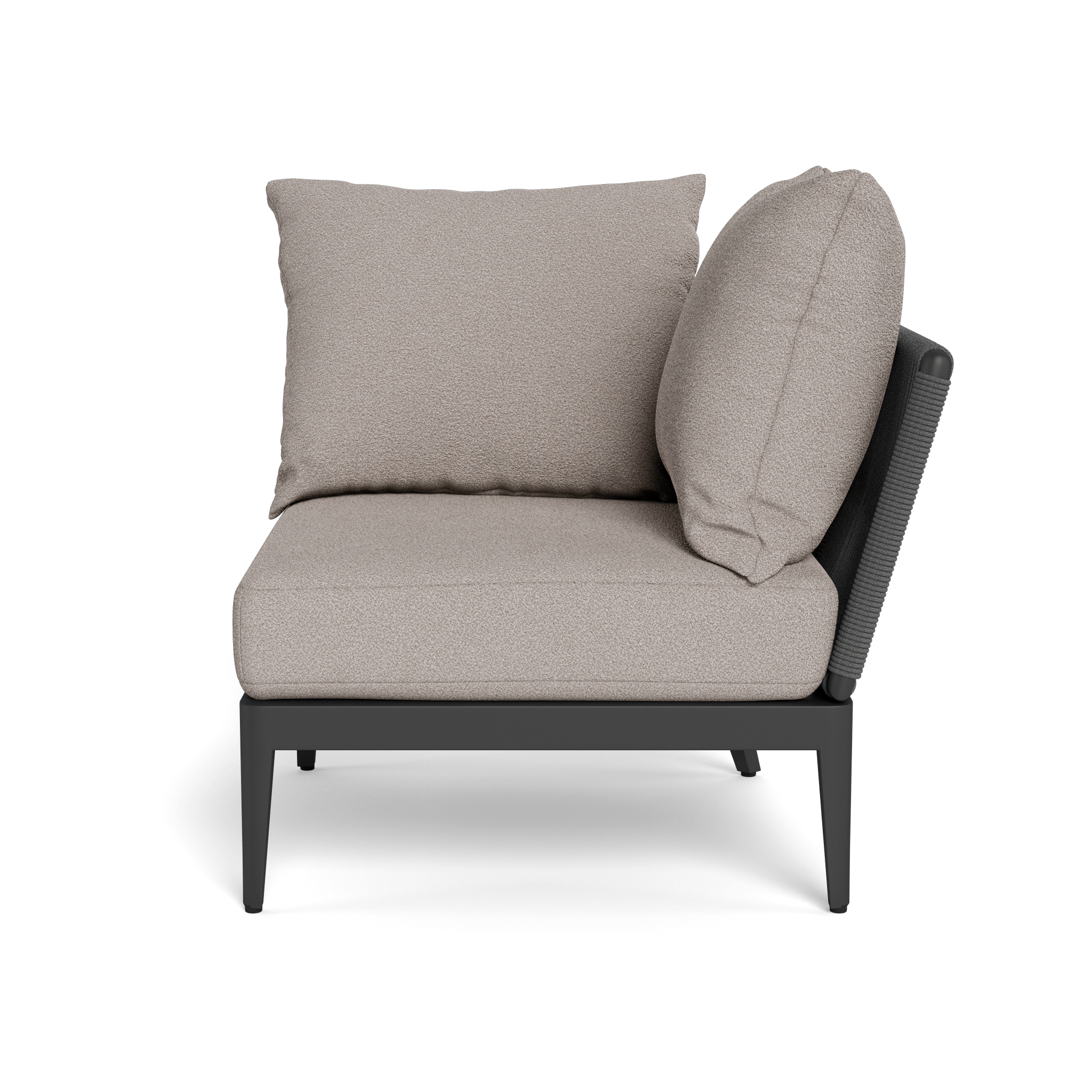 Hamilton Corner Sofa - Modern L-Shaped Sectional Couch with Storage Ottoman, Perfect for Small Spaces & Apartment Living - Living Room, Family Room, Home Theater, Office Lounge