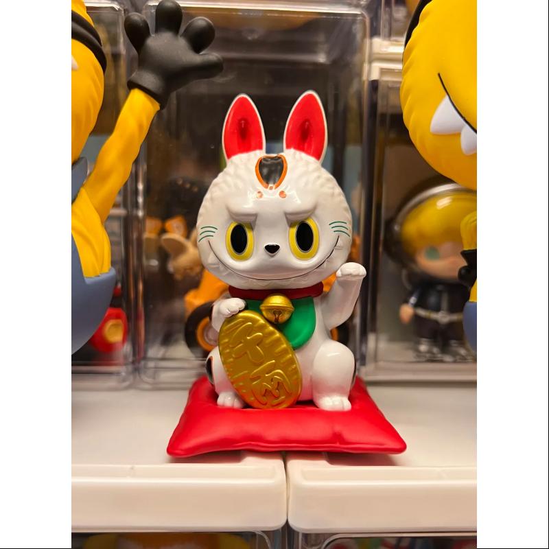 Labubu The Monsters Lucky Cat Manekneko Japanese Limited Edition Collectible Figure - Perfect for Anime Fans, Home Decor & Gift Giving