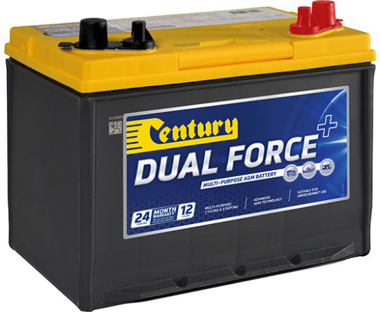 Century 24LXMF Dual Purpose AGM Deep Cycle Battery for Marine & RV - High Performance Starting & Deep Cycling Power for Boats, Campers, Off-Grid Systems