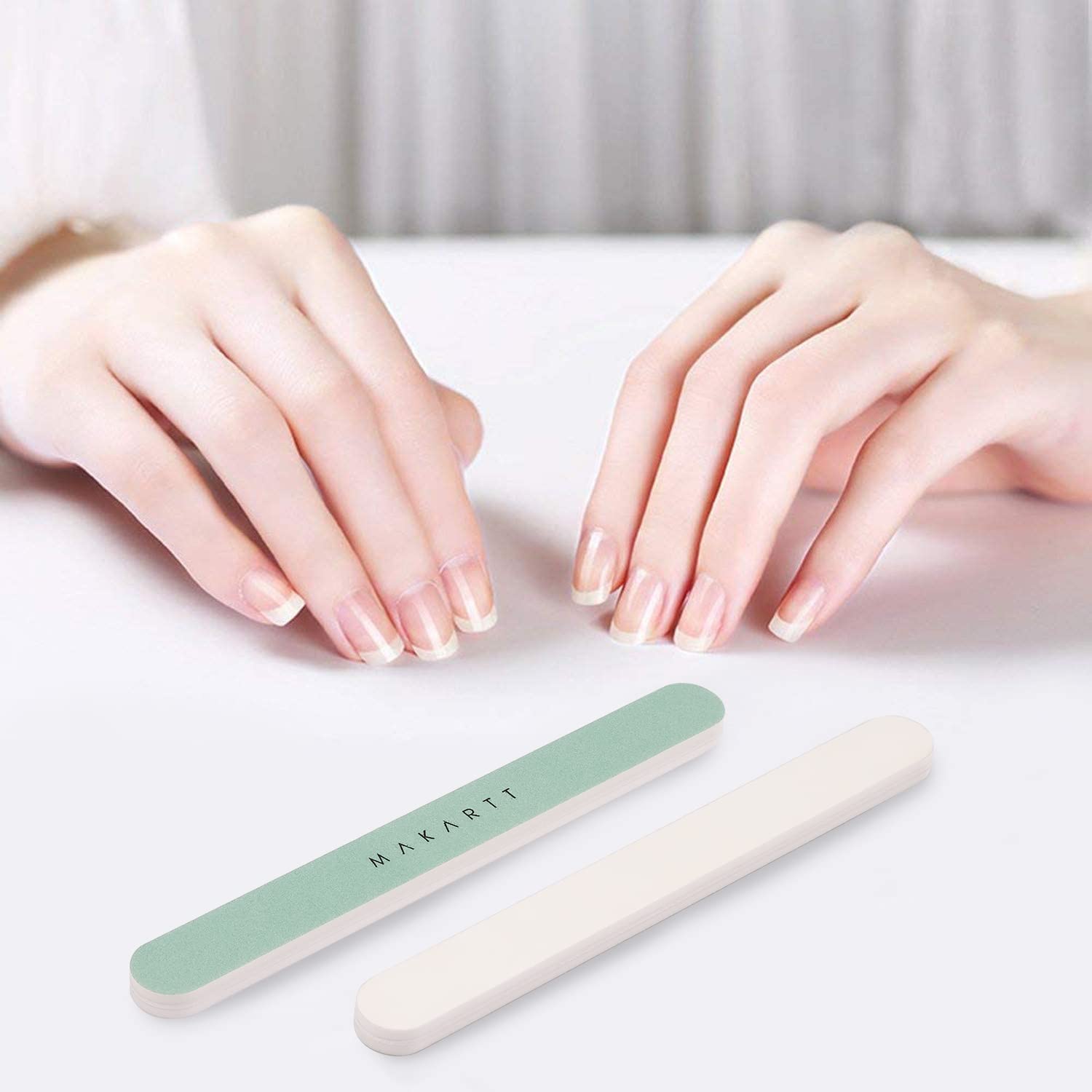 Makartt 10pcs Nail Buffer Block Kit - 400/6000 Grit Nail File & Polisher for Natural & Acrylic Nails - Professional Nail Shine Buffer & Smoother for Salon & Home Manicure Care