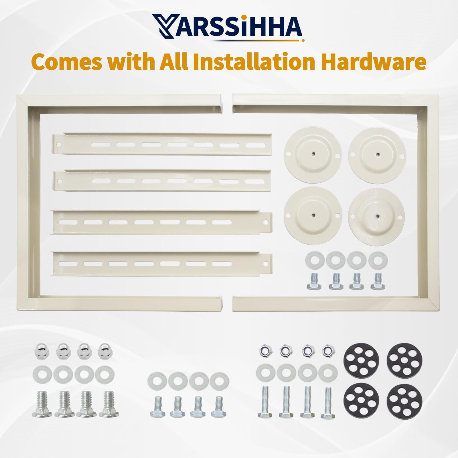 **Yarssihha Heavy Duty Mini Split Stand for 9000-60000 BTU Air Conditioner & Heat Pump – Adjustable Outdoor Condenser Stand – Perfect for Ground Installation & HVAC Stability**    *(Use Case: Ideal for securing outdoor AC units, heat pumps, and condensers in residential or commercial settings, ensuring durability and stability in all weather conditions.)*