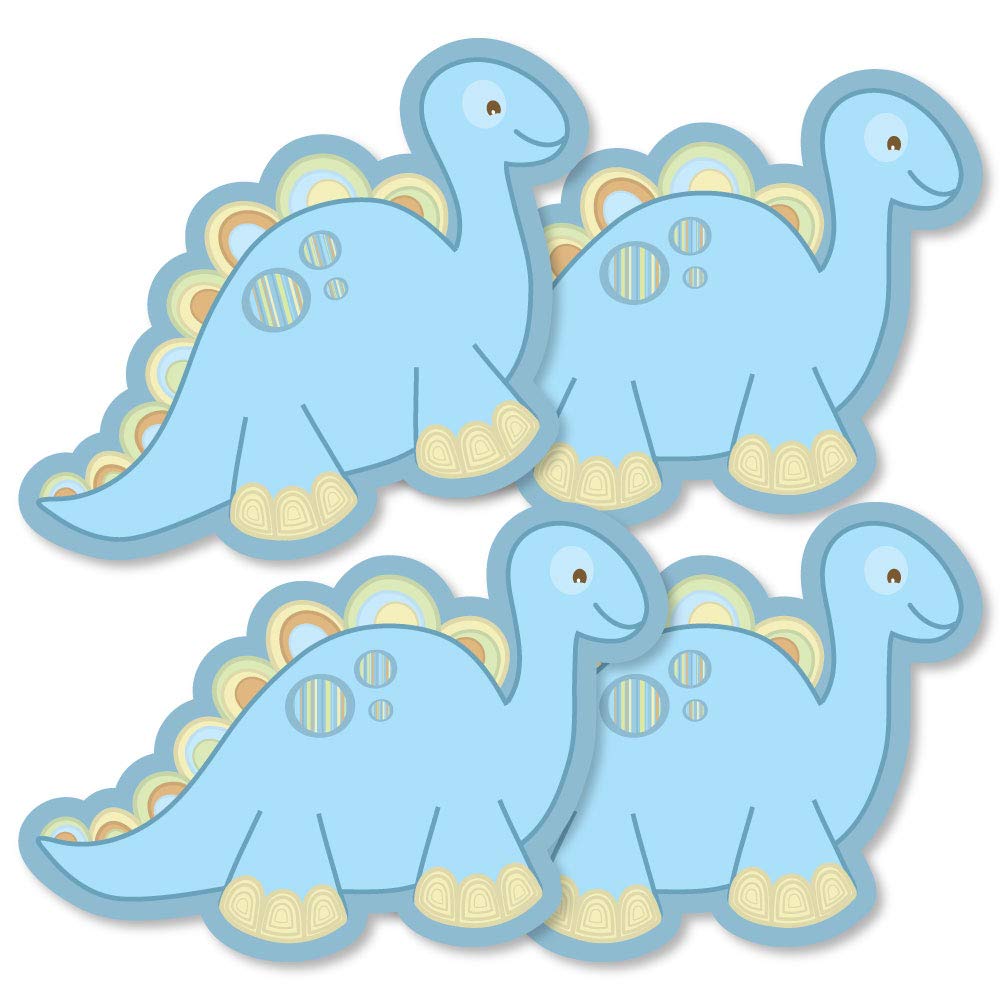 Big Dot of Happiness Baby Boy Dinosaur Decorations - 20-Piece DIY Baby Shower & Birthday Party Essentials - Perfect for Nursery Room Decor and Themed Celebrations