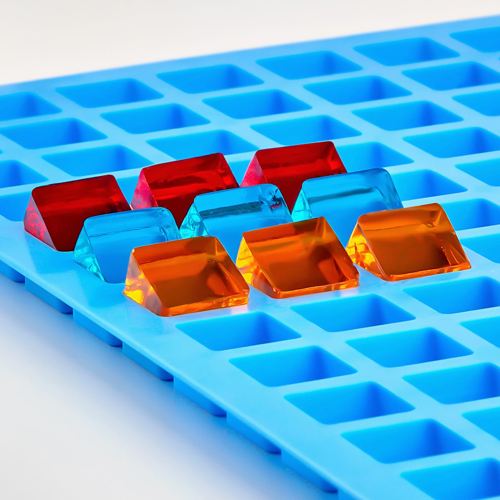 JOERSH Square Silicone Candy Molds - 252 Cavity for Hard Candy, Gummy, Caramels, Chocolate, Ganache & Ice Cubes - Perfect for DIY Desserts, Party Treats & Baking Decorations
